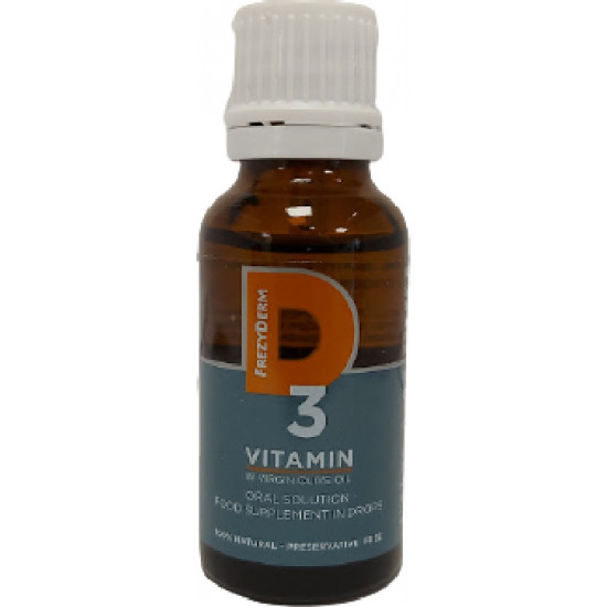 Frezyderm - Vitamin D3 Συμπλήρωμα διατροφής Βιταμίνης D3 σε σταγόνες - 20ml