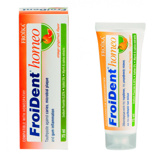 Froika - Froident Homeo Οδοντόκρεμα πορτοκάλι-γκρεϊπφρούτ - 75ml