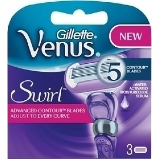 Gillette - Woman Venus Swirl Ανταλλακτικές κεφαλές - 3τμχ