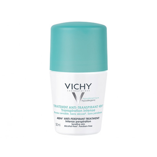 Vichy - Deodorant 48-ωρη φροντίδα Αποσμητικό Roll-On για Έντονη Εφίδρωση - 50ml