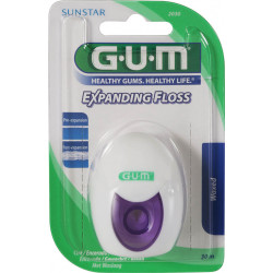 Sunstar - Gum expanding floss (2030) waxed Κερωμένο, λεπτό οδοντικό νήμα - 30m