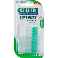 Sunstar - Gum soft-picks original medium fluoride (632) Μεσοδόντια βουρτσάκια μιας χρήσης - 40τμχ