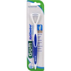 Sunstar - Gum halicontrol tongue cleaner 760 blue Καθαριστής γλώσσας με διπλή δράση για καθαρή αναπνοή Μπλε - 1τμχ