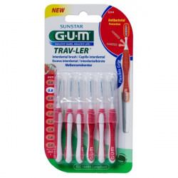 Sunstar - Gum trav-ler interdental brush (1314) Μεσοδόντια βουρτσάκια 0,8mm - 6τμχ