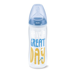 Nuk - First Choice+  (6-18m) Μπιμπερό πολυπροπυλενίου (PP) με θηλή σιλικόνης Μπλε  - 360ml