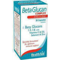 Health Aid - BetaGlucan Complex Συμπλήρωμα Διατροφής για Ενίσχυση Ανοσοποιητικού - 30caps