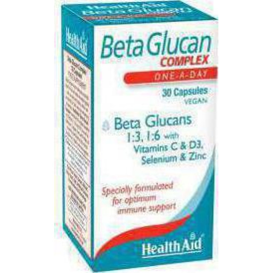 Health Aid - BetaGlucan Complex Συμπλήρωμα Διατροφής για Ενίσχυση Ανοσοποιητικού - 30caps