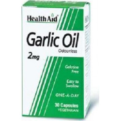 Health Aid - Garlic Oil 2mg Vegetarian Έλαιο Σκόρδου - 30caps