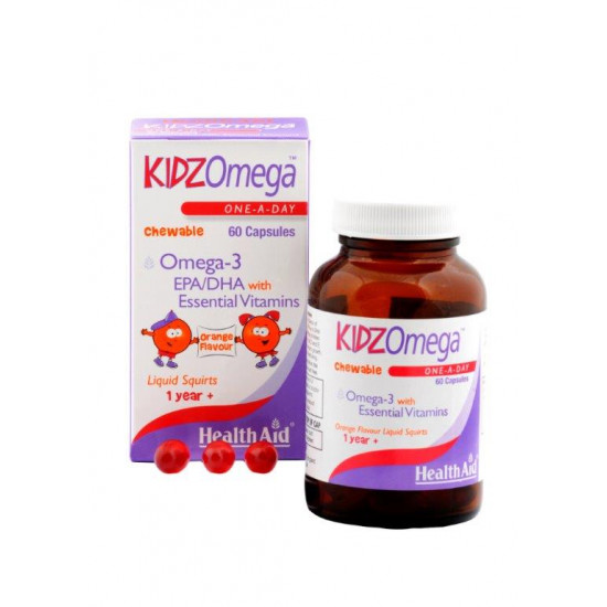 Health Aid - Kidz Omega Ω3 λιπαρά οξέα - 60 μασώμενες κάψουλες