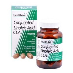 Health Aid - Conjugated Linoleic Acid Συμπλήρωμα Διατροφής Για την καύση των λιπών - 30caps