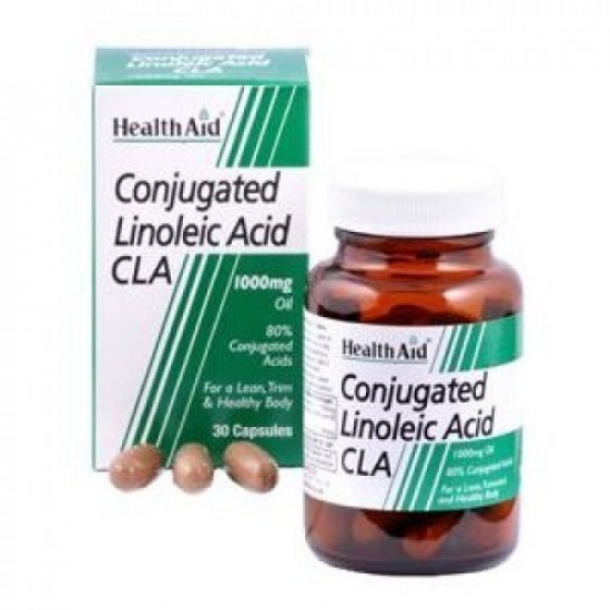 Health Aid - Conjugated Linoleic Acid CLA Συμπλήρωμα Διατροφής Για την καύση των λιπών - 30caps