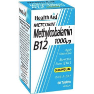 Health Aid - Metcobin Methylcobobalamin B12 1000mg Συμπλήρωμα Διατροφής - 60tabs