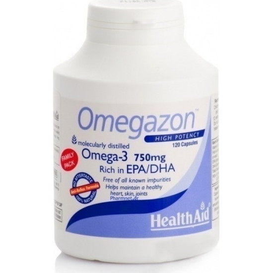 Health Aid - Omegazon 750mg Συμπλήρωμα Διατροφής - 120caps