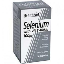 Health Aid - Selenium 100μg With Vitamin E Συμπλήρωμα Διατροφής με σελήνιο - 30caps
