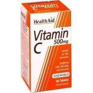 Health Aid - Vitamin C 500mg Ενίσχυση ανοσοποιητικού με γεύση πορτοκάλι - 60 μασώμενες ταμπλέτες