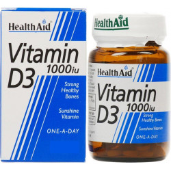 HeAlth Aid - Vitamin D3 1000iu Λιποδιαλυτή βιταμίνη D3 - 120veg tabs