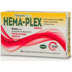 Nature's Plus - Hema-Plex Συμπλήρωμα διατροφής για την βελτίωση της ποιότητας του αίματος - 30 ταμπλέτες