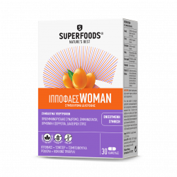 Superfoods - Hippophaes woman Σύμπλεγμα υπερτροφών για ορμονική ισορροπία & διαχείριση στρες - 30caps