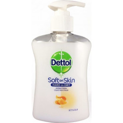 Dettol - Soft on Skin Hard on Dirt Antibacterial Liquid Hand Wash Honey Αντιβακτηριαδιακό Κρεμοσάπουνο με Μέλι - 250ml