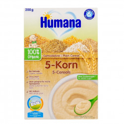 Humana - Βρεφική Κρέμα 5 Δημητριακά 6m+ - 200gr