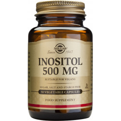 Solgar - Inositol 500mg Για την ομαλή λειτουργία του νευρικού & μυϊκού συστήματος - 50 φυτικές κάψουλες