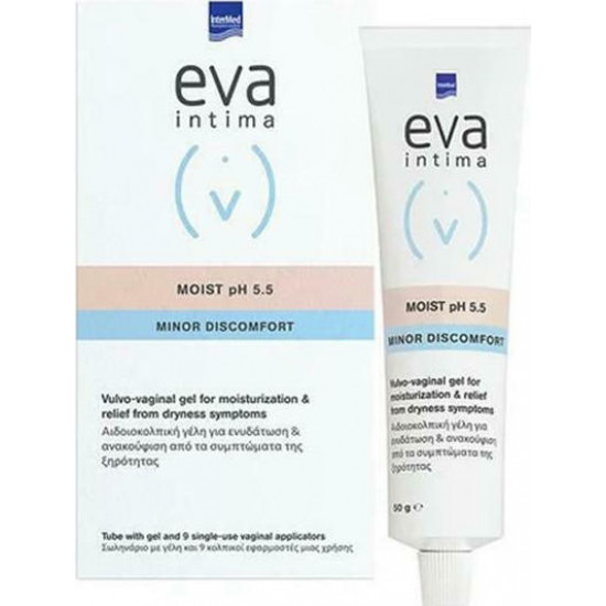 Intermed - Eva Intima Minor Discomfort Moist pH 5.5 Υγραντική & Λιπαντική Αιδοιοκολπική Γέλη - 50gr