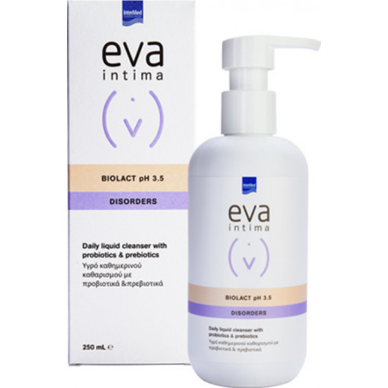 Intermed - Eva Intima Biolact pH 3.5 Disorders Υγρό Καθημερινού Καθαρισμού με Προβιοτικά και Πρεβιοτικά - 250ml