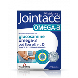 Vitabiotics Jointace Omega-3 & Glucosamine Υποστήριξη των αρθρώσεων - 30 caps