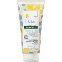 Klorane - Bebe gentle cleansing gel Απαλό, βρεφικό τζελ καθαρισμού για σώμα & μαλλιά με καλέντουλα - 200ml