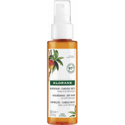 Klorane - Nourishing Oil with Mango for Dry Hair Διφασικό Έλαιο Θρέψης με Βούτυρο Μάνγκο για Ξηρά Μαλλιά - 100ml
