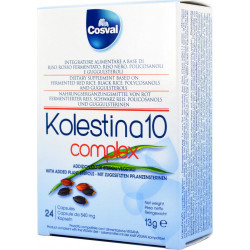 Cosval - Kolestina 10 Complex Συμπλήρωμα διατροφής για την Χοληστερίνη - 24κάψουλες