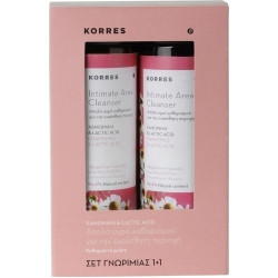 Korres - Promo Intimate Area Cleanser Καθαρισμός Ευαίσθητης Περιοχής με Χαμομήλι & Lactic Acid 1 + 1 Δώρο - 2x250ml
