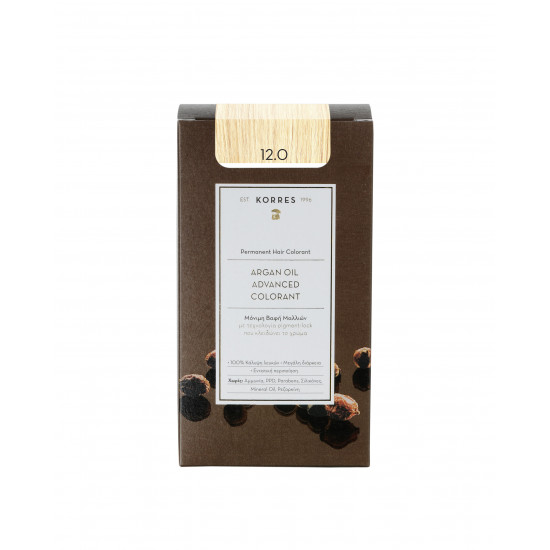 Korres - Argan Oil Advanced Colorant No 12.00 Ξανθό - 50ml