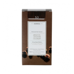 Korres - Argan Oil Advanced Colorant No 5.3 Καστανό Ανοιχτό Μελί - 50ml