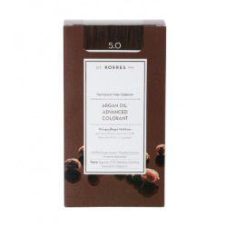 Korres - Argan Oil Advanced Colorant No 5.0 Καστανό Ανοιχτό Φυσικό - 50ml