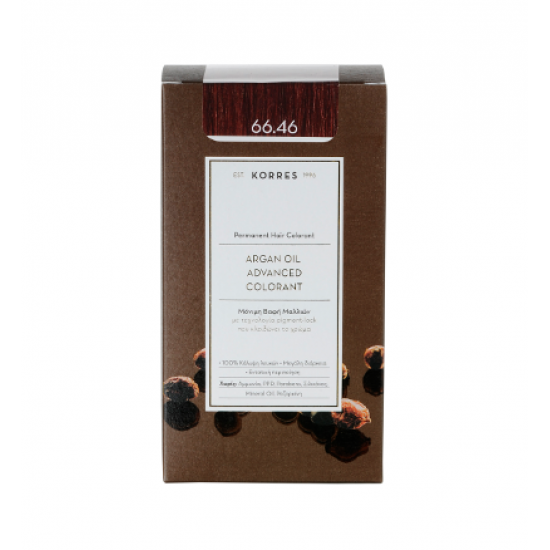 Korres - Argan Oil Advanced Colorant No 66.46 Έντονο Κόκκινο Βουργουνδίας - 50ml