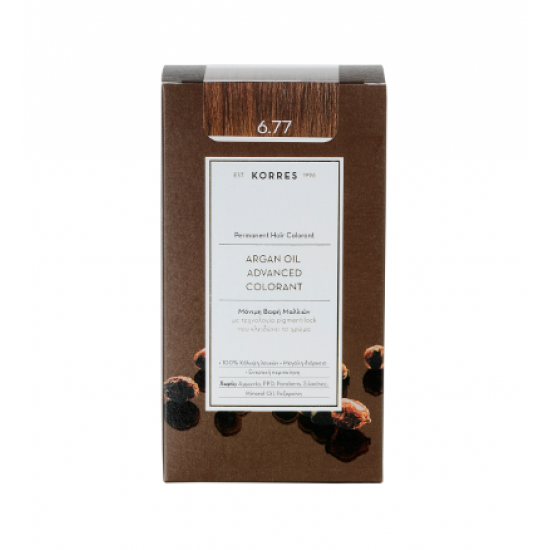 Korres - Argan Oil Advanced Colorant No 6.77 Πραλίνα - 50ml