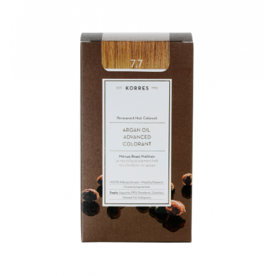 Korres - Argan Oil Advanced Colorant No 7.7 Μόκα - 50ml
