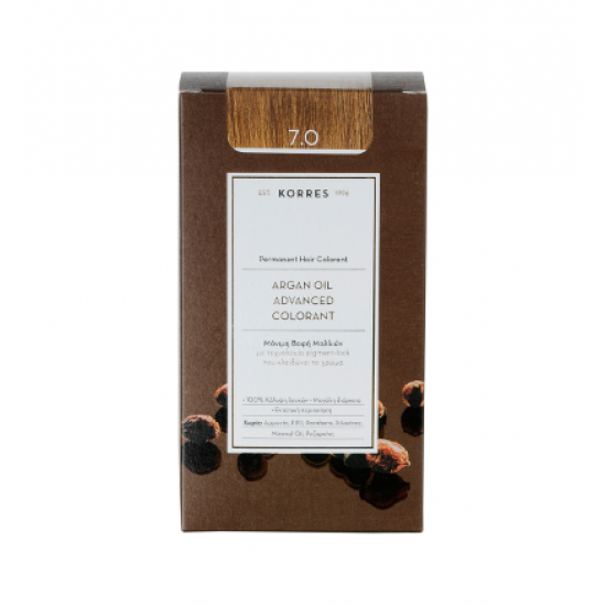 Korres - Argan Oil Advanced Colorant No 7.0 Ξανθό Φυσικό - 50ml