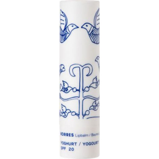 Korres - Lip Balm Greek Yoghurt SPF20 Ενυδατική φροντίδα χειλιών γιαούρτι με αντηλιακή προστασία - 4.5gr