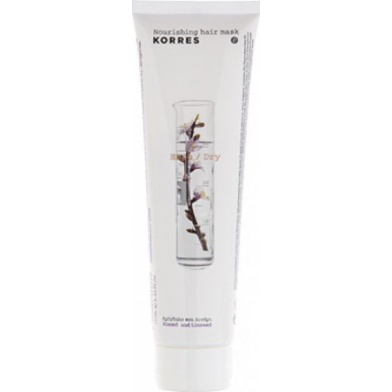 Korres - Nourishing Hair Mask Μάσκα Θρέψης Για Ξηρά - Αφυδατωμένα Μαλλιά Με Αμύγδαλο Και Λινάρι - 125ml
