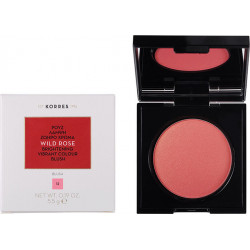 Korres - Wild Rose Brightening Vibrant Colour Blush No12 Golden Pink  Άγριο Τριαντάφυλλο Ρουζ - 5.5gr