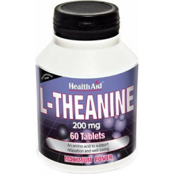 Health Aid - L-Theanine 200mg Συμπλήρωμα διατροφής για την ηρεμία του νευρικού συστήματος - 60 ταμπλέτες
