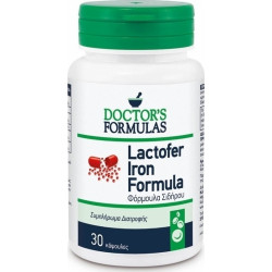 Doctor's Formulas - Lactofer Iron Formula Φόρμουλα σιδήρου - 30κάψουλες