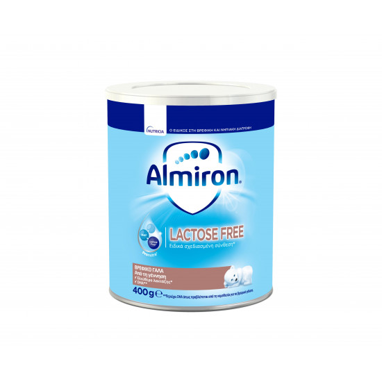 Nutricia - Almiron FL free lactose Ειδικό γάλα για βρέφη από τη γέννηση με δυσανεξία στη λακτόζη - 400gr