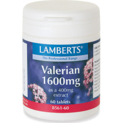 Lamberts - Valerian 1600mg Συμπλήρωμα Βαλεριάνας για την αντιμετώπιση της αϋπνίας - 60tabs