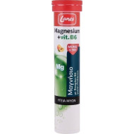 Lanes - Magnesium + Vit B6 Για την υγεία των μυών με γεύση ροδάκινο - 20 αναβρ. δισκία