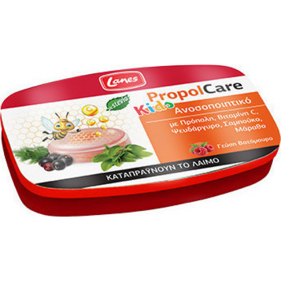 Lanes - PropolCare Kids Καραμέλες με Γεύση Βατόμουρο Για ενίσχυση του ανοσοποιητικού-54gr
