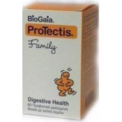 BioGaia - Protectis  Family - 60 Μασώμενα Δισκία (Γεύση Λεμόνι)