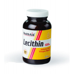 Health Aid - Lecithin 1200mg GMO Free Φυσικός λιποδιαλύτης - 100caps